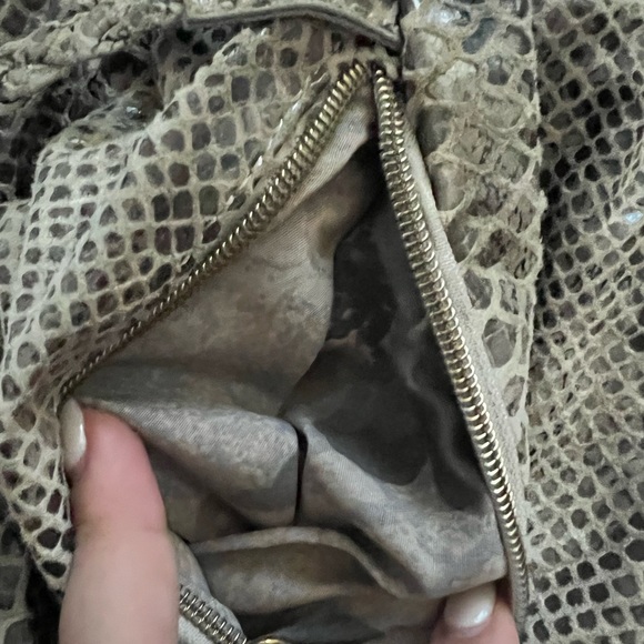 Elliott Lucca | Leather Snakeskin Tote Bag - Picture 9 of 15